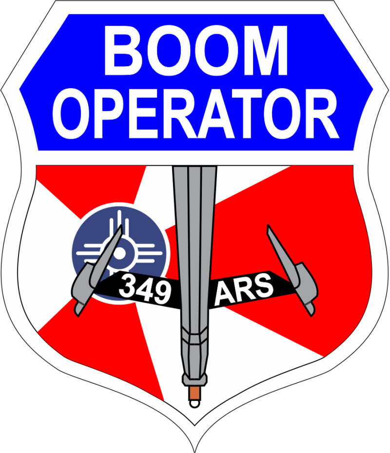 349 ARS Boom Operator Flag of Wichita Patch 3.5"