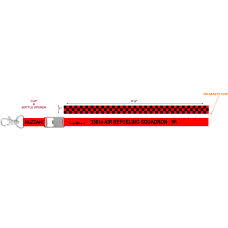 Image for 350 ARS Red/Black Lanyard