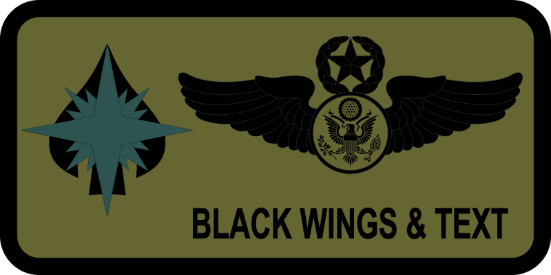 150 SOS Subdued Name Tag