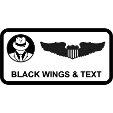 Image for 621 AMOS Man with Hat Logo Name Tag