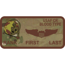 Image for 621 CRW Globe with Dude OCP Name Tag