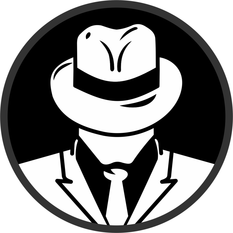 621 AMOS Black & White Mob Man Patch