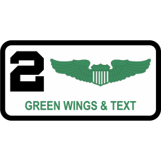 Image for 2 ARS Green/White Name Tag