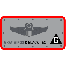 Image for 305 BG Gray Flak Eater Name Tag