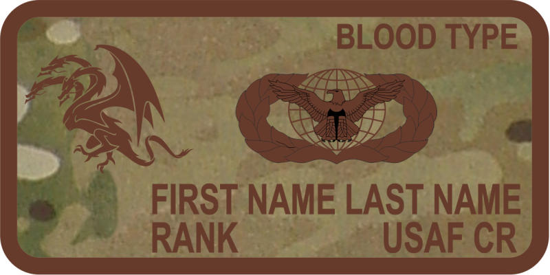 521 CRS Dragon OCP Name Tag