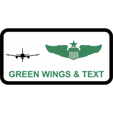 Image for 2 ARS KC-46 White Name Tag