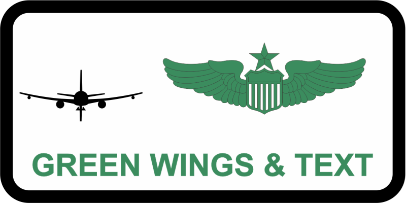 2 ARS KC-46 White Name Tag