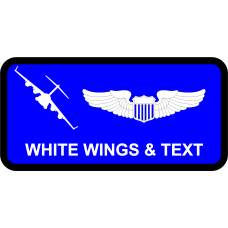 Image for 6 AS White C-17 Name Tag