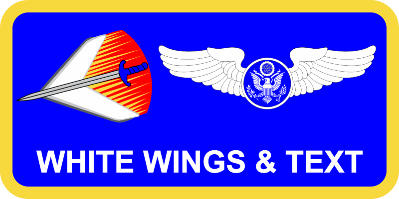 156 AES Sword Logo Name Tag