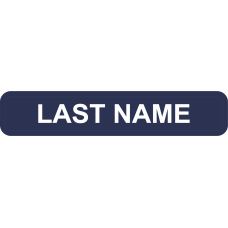 Image for Last Name Navy Name Tape