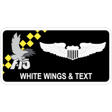 Image for 17 WPS Yellow/Black Checks Name Tag