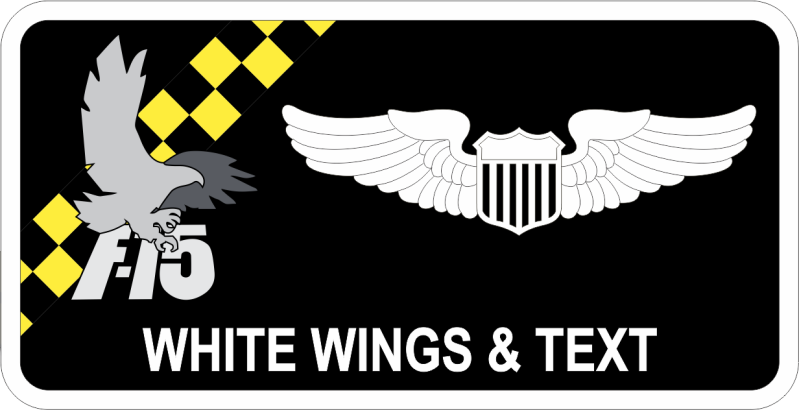 17 WPS Yellow/Black Checks Name Tag