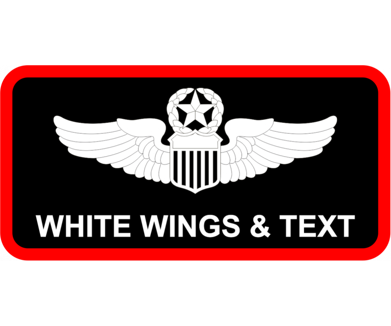 AFOTEC Red Border Name Tag