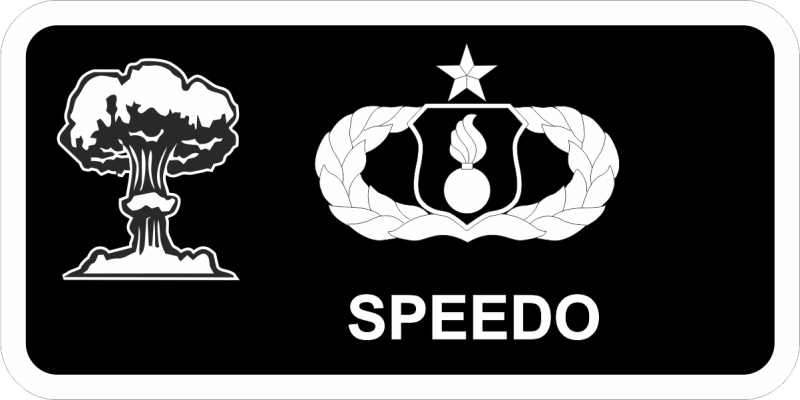 USAF AMMOS Nuclear Explosion Name Tag