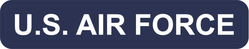 U.S. Air Force Navy Name Tape 