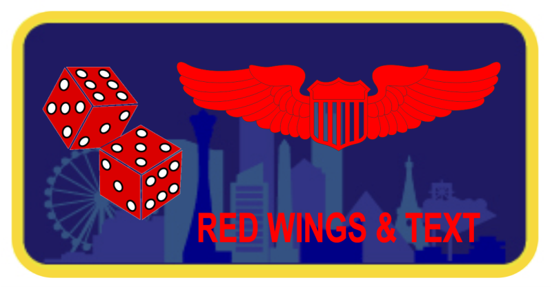 38 RS Red Flag Name Tag