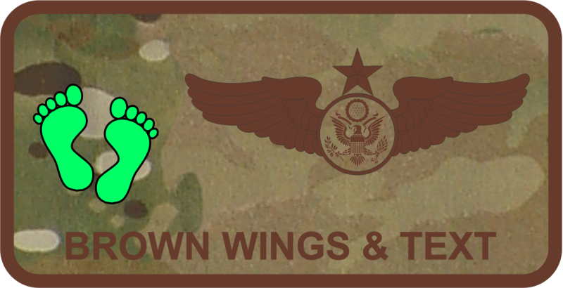 301 RQS OCP Green Feet Name Tag