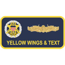 Image for Pentagon Joint Chief of Staff Name Tag - Navy Round Corners