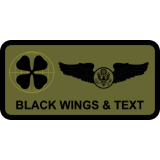 Image for AFSOC Clover In Front of Globe Name Tag