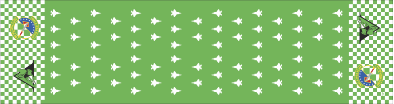 495 FS Checkered Flight Scarf, RAF Lakenheath