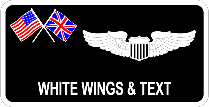 351 ARS Black Name Tag