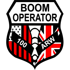 Image for 100 ARW Boom Operator Black/White/Red Patch