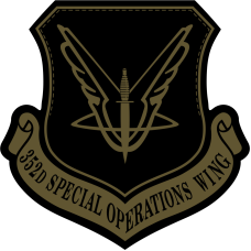 Image for 352 SOW Black/Green Shield Patch