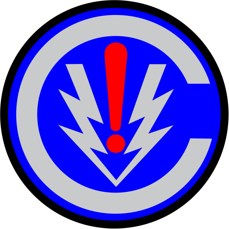 352 SOW Blue/Gray/Red C Patch 