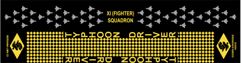 XI (Fighter) Squadron Flight Scarf, RAF Coningsby 