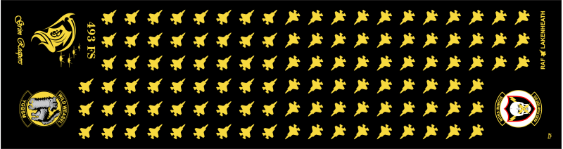 493 FS Black Flight Scarf, RAF Lakenheath 