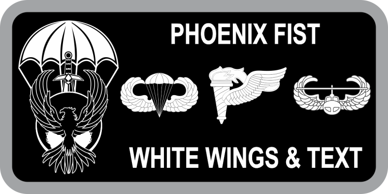 435 SFS Black Tag Phoenix First Name Tag
