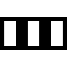 Image for 37 AS Black & White Invasion Stripes Pocket Tab