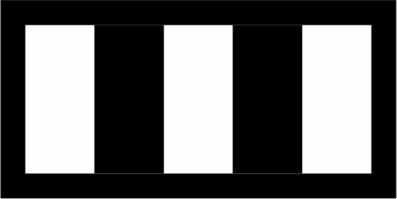 37 AS Black & White Invasion Stripes Pocket Tab