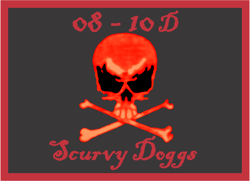 Class 08-10D Scurvy Doggs Patch