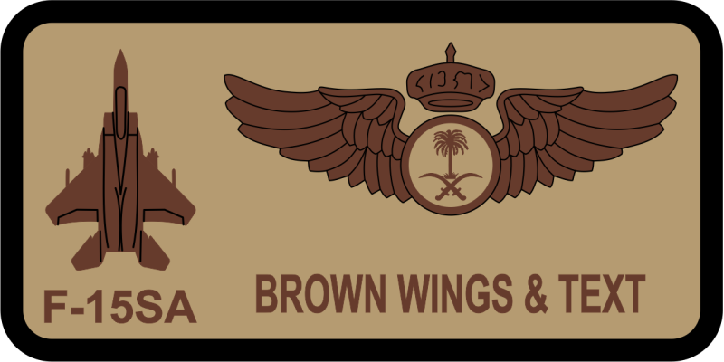 King Faisal AB 29 SQ Name Tag 