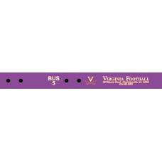 Image for U of Virginia Football Bus 5 Purple Bag Tag