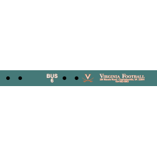 Image for U of Virginia Football Bus 6 Teal Bag Tag