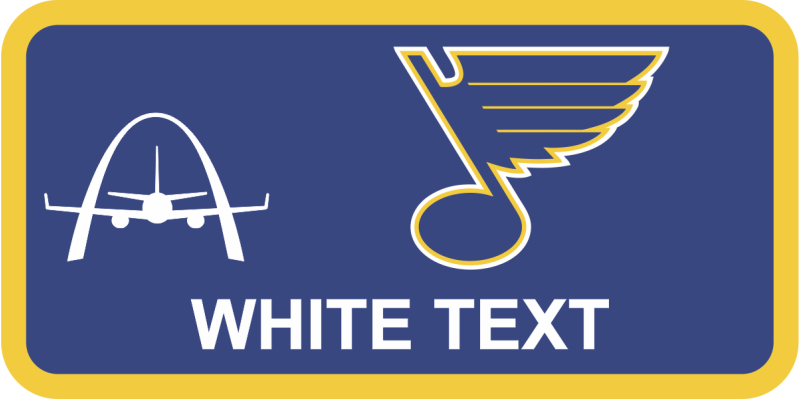 54 AS St Louis Blues Logo Name Tag