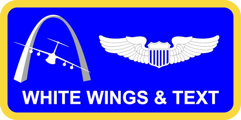 AMC/A3T C-5 with St Louis Arch Blue/Yellow Name Tag