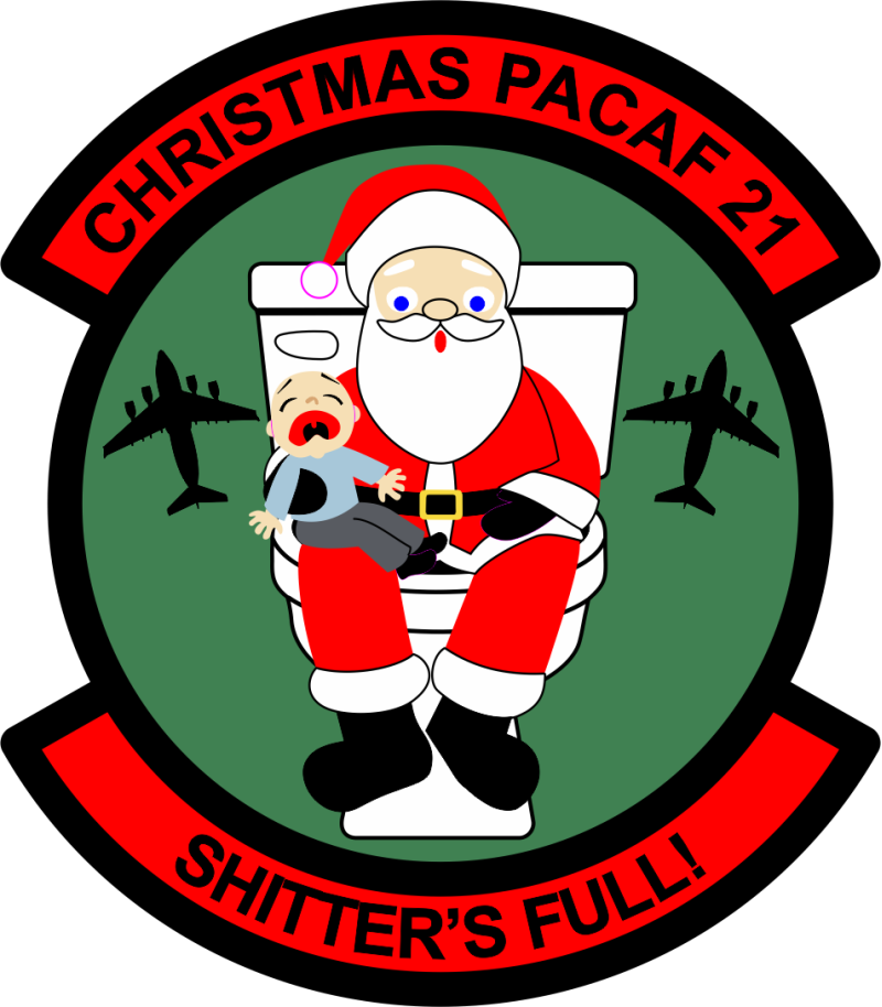 932 AES Christmas PACAF 21 Patch