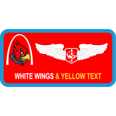 Image for 375 AES Cardinal Red Name Tag