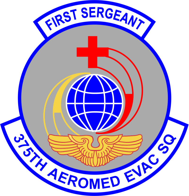 375 AES First Sergeant Full Color Patch