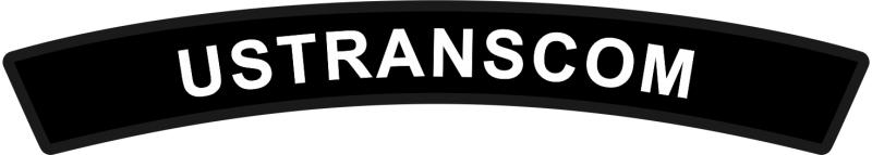 USTRANSCOM Black & White Rocker Pocket Tab