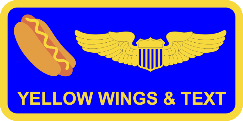 334 FS Hot Dog Name Tag