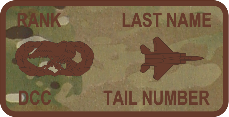 334 FS OCP Tail Number Name Tag
