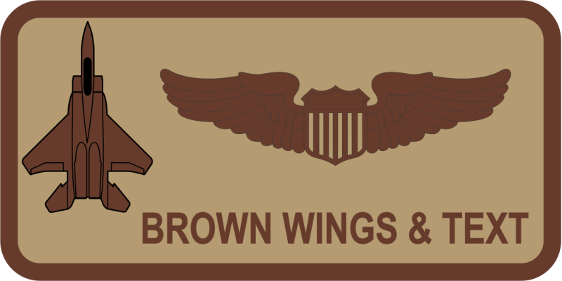 335 FS Desert F-15E Name Tag