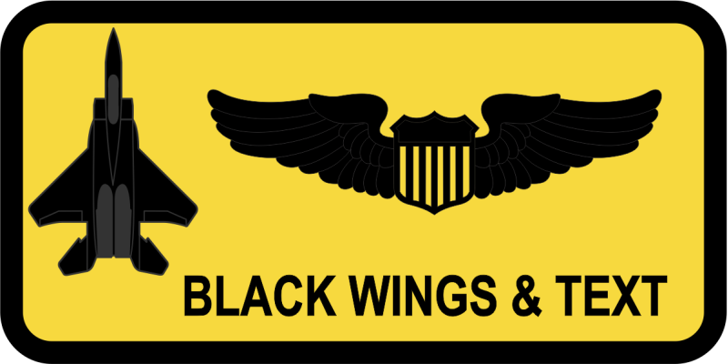 336 FS Yellow B-G F-15E Name Tag