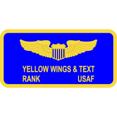 Image for 4 TS Blue Two Lines of Text Name Tag