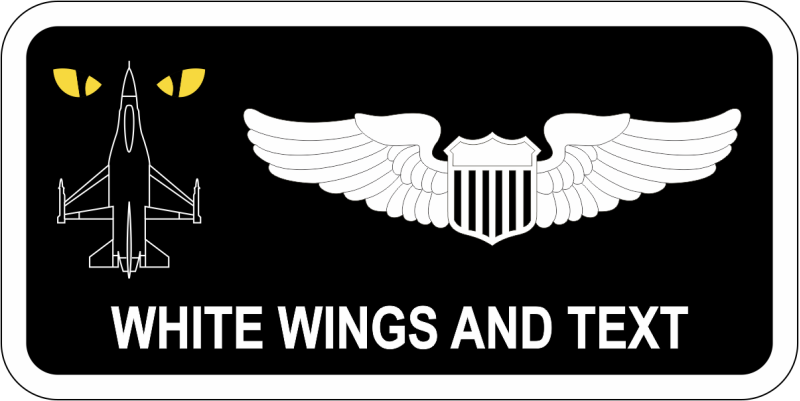 F-16 Viper Demo Team Name Tag