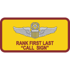 Image for 482 ATKS Yellow CallSign Name Tag